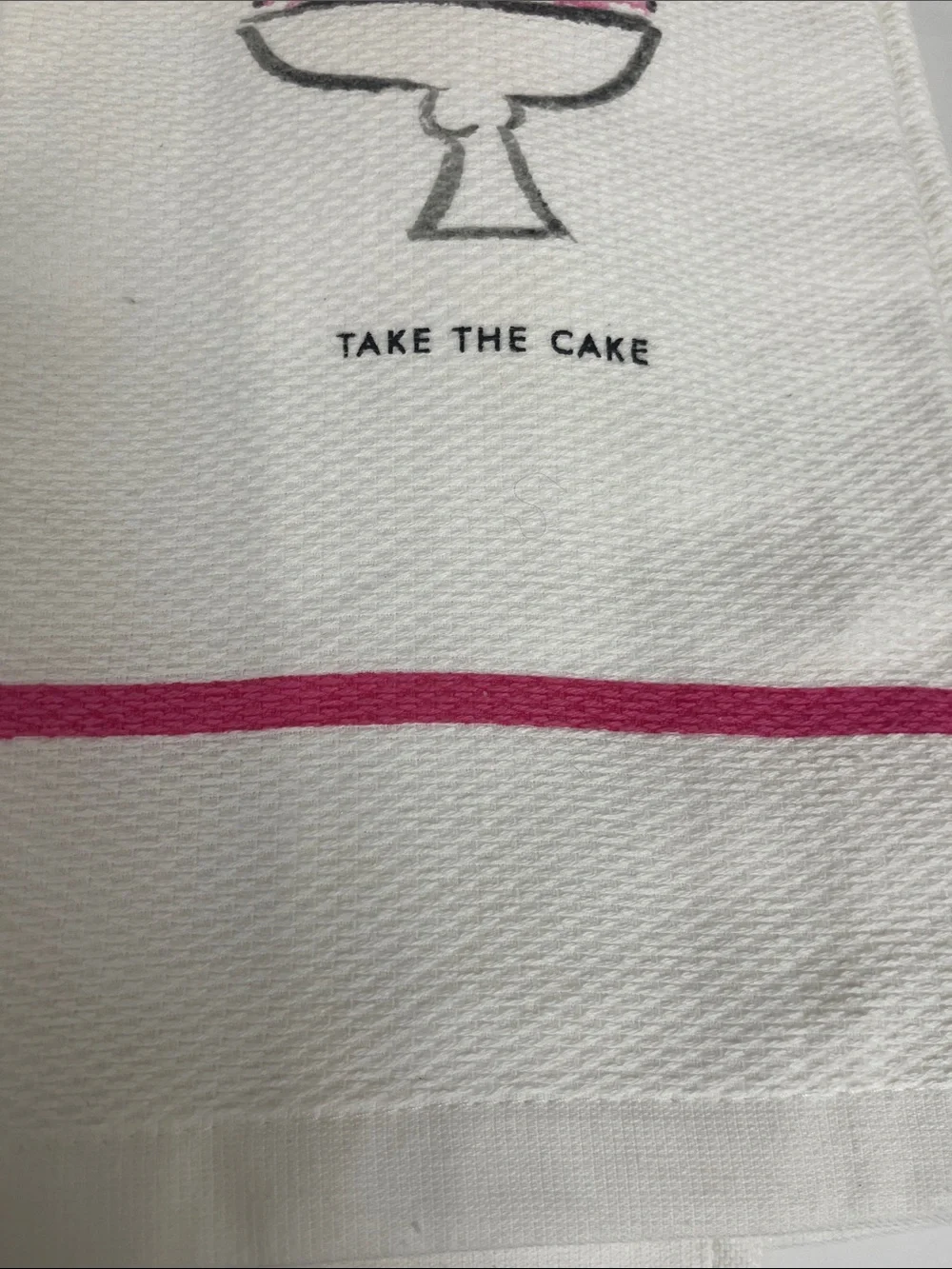 kate spade set of 2 White Tea Towels - Take The Cake